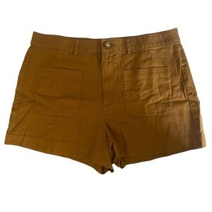 Madewell Monroe High Rise Cotton Linen Shorts